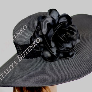 Black Derby Woman Hat Kentucky Derby Horse Racing Hat Party | Etsy