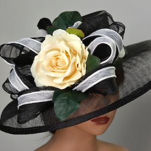 SALE Sinamay Straw Kentucky Derby  Wedding  Cocktail Hat Tea Party Church Hat Wedding Hat Woman Hat Wide Brim
