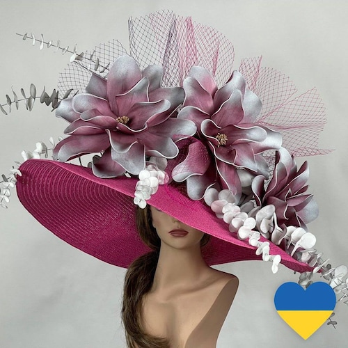 Cappello Derby Da Donna, Per Festa Del Tè, Abito Da Chiesa In Organza A - Foto 9