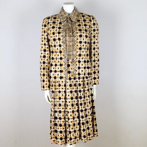 Vintage Malcolm Starr Printed Summer Dress Suit 1960s