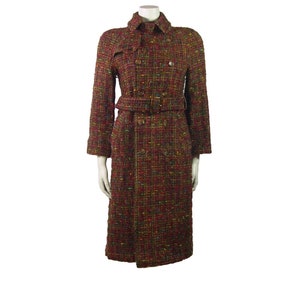 Vintage Junya Watanabe Tweed Coat for Comme des Garcons 2000. Size UK8