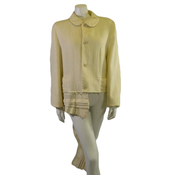 Vintage Comme des Garcons Cream Jacket 1980s - image 1