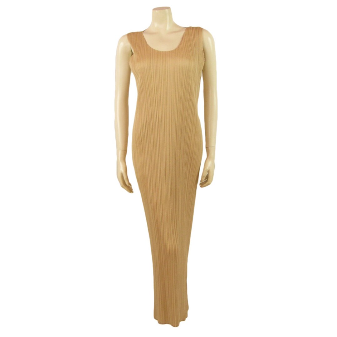 Vintage Issey Miyake Champagne Micro Pleated Evening Dress - Etsy