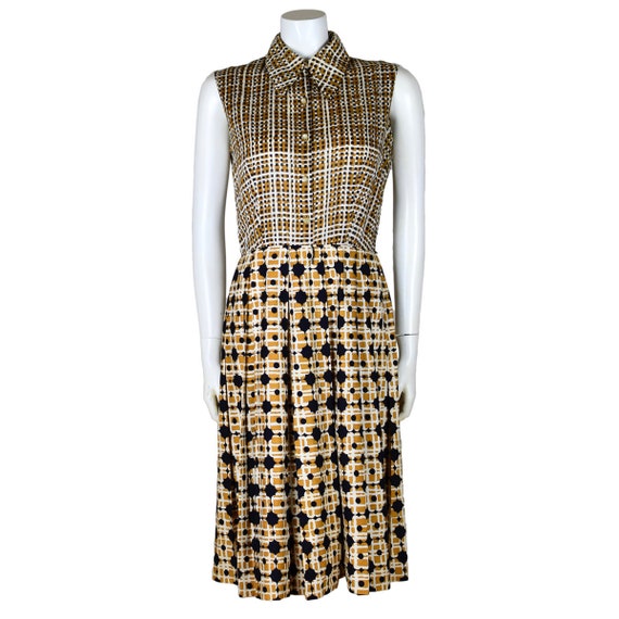 Vintage Malcolm Starr Printed Summer Dress Suit 19