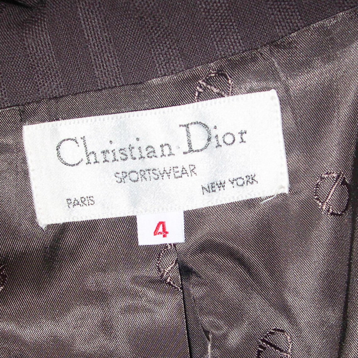 Vintage Christian Dior Suit sportswear 1980s Etsy