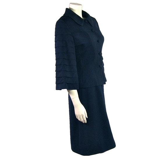 Vintage 1940s Lilli Ann Suit in Navy Blue - image 2