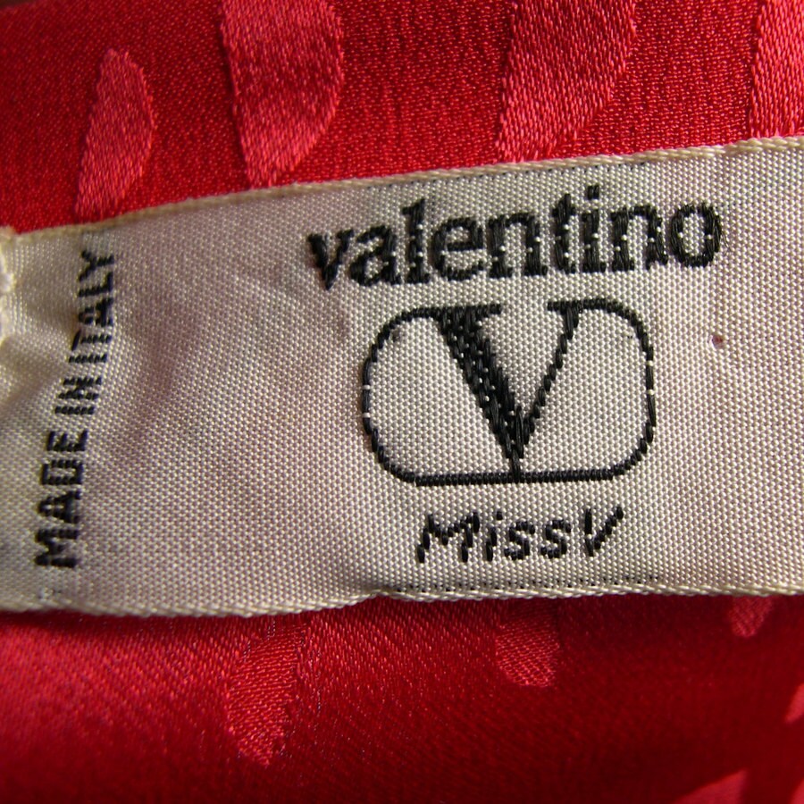 Vintage Valentino 1980s Miss V Red Silk Blouse - Etsy