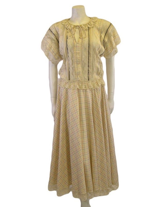 Koos Van Den Akker Dress Silk 1970s