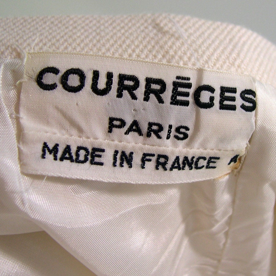 Couture Vintage Courreges Cream Trouser Suit 1960s | Etsy