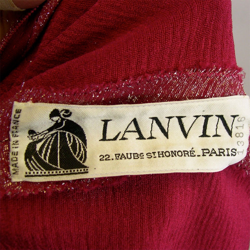 1980s Vintage Couture Lanvin Evening Gown - Etsy