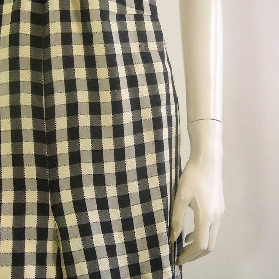 Vintage IS Issey Miyake Check Twisted Dungarees -… - image 6