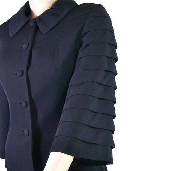 Vintage 1940s Lilli Ann Suit in Navy Blue - image 4