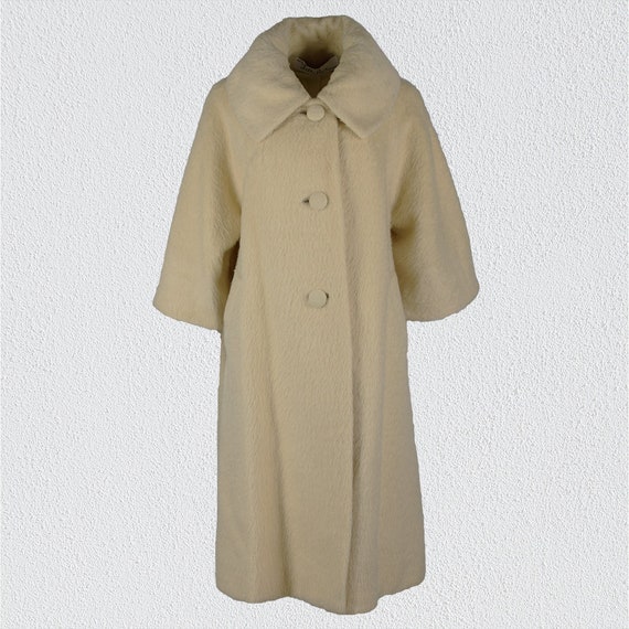 Vintage Late 1950s Lilli Ann Semi Swagger Wool Cre
