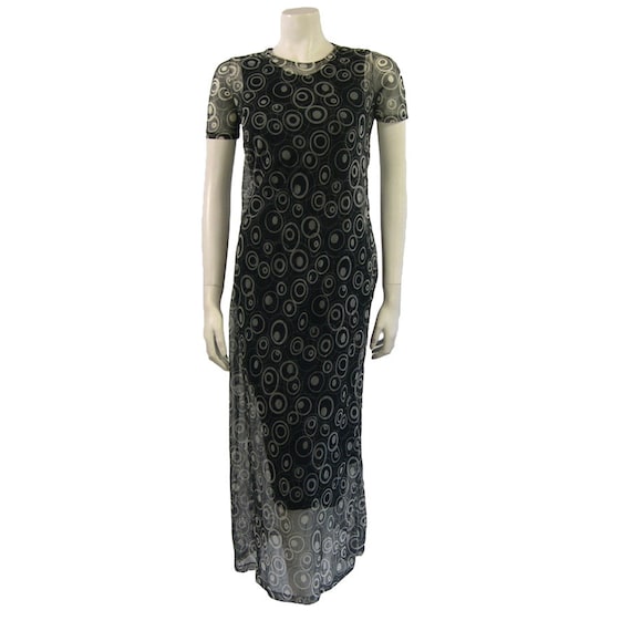 Yohji Yamamoto, Vintage Yohji Yamamoto Geometric Printed Dress 1990s. Size UK8-10