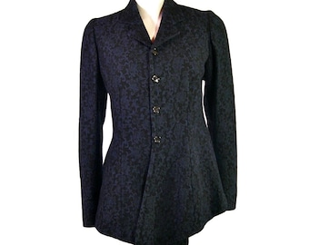 Chaqueta bordada Comme des Garçons. Vintage 1999. Talla Mediana UK12