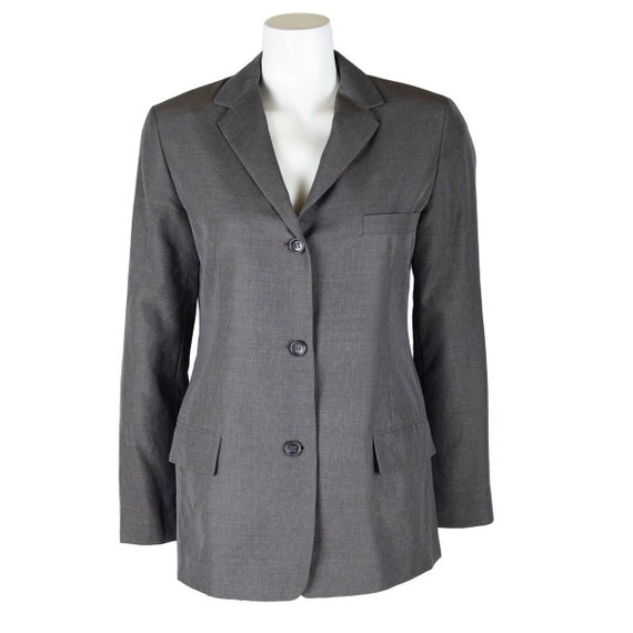 Vintage Jil Sander Slate Grey Summer Jacket 1990s - image 1