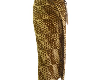 Vintage Comme des Garcons Crochet Knitted Wrap Skirt. 1999. Size UK8-12