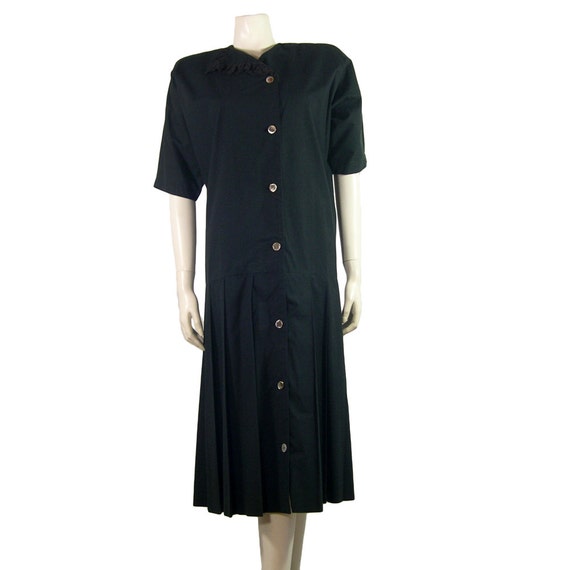 Vintage Comme des Garcons Pleated Shirt Dress 1980