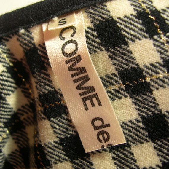 Vintage Comme des Garcons Checked Oversized Dress… - image 5