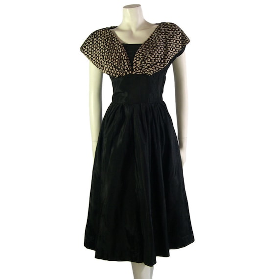 1950s Vintage Cocktail Evening Dress - image 1