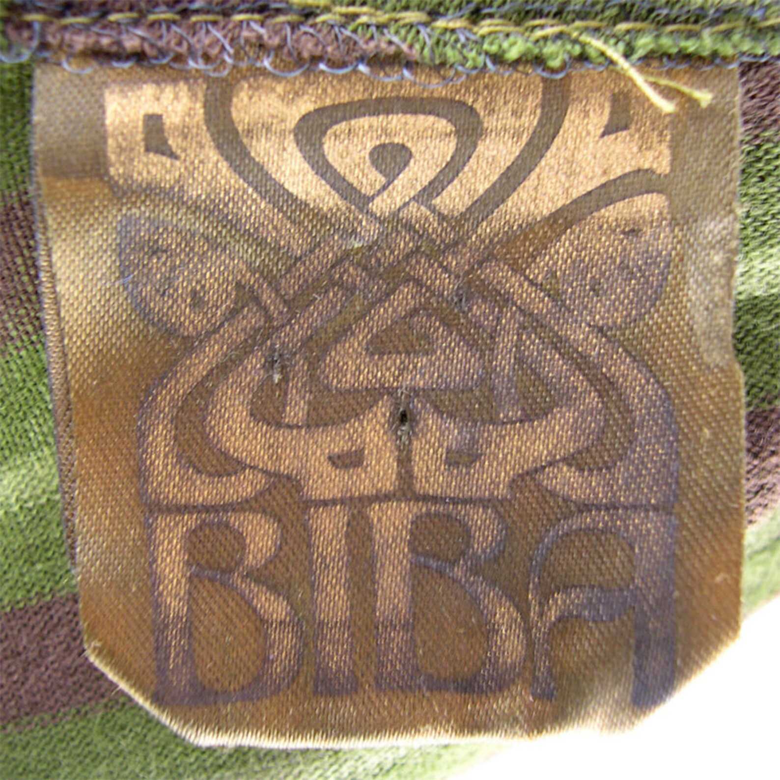 Vintage Biba Green Striped Jersey Dress 1970 Etsy