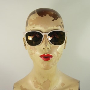 Yves Saint Laurent Vintage White 1980s Sunglasses