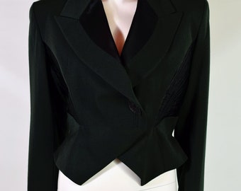 Vintage John Galliano Double Breasted Tuxedo Jacket 1987-90 