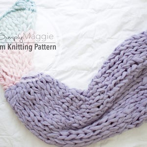 Arm Knitting Pattern // Mermaid Tail // Beginner&#39;s Level // Simply Maggie