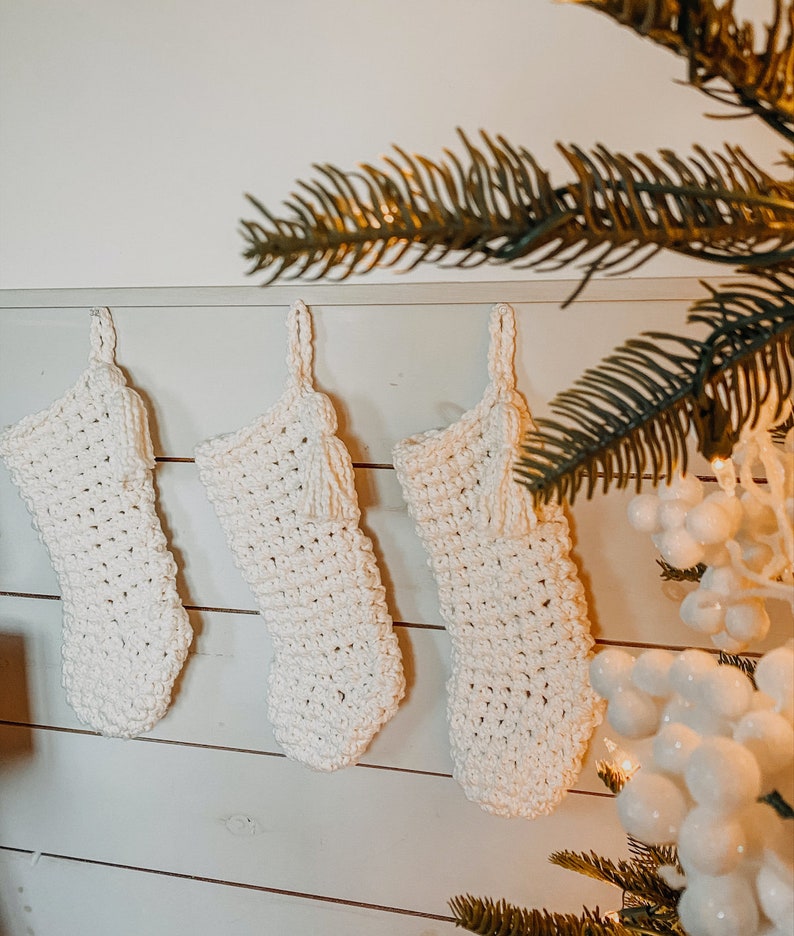 Crochet Pattern // Crochet Christmas Stocking // Christmas Decor // Beginner Pattern // Simply Maggie image 3