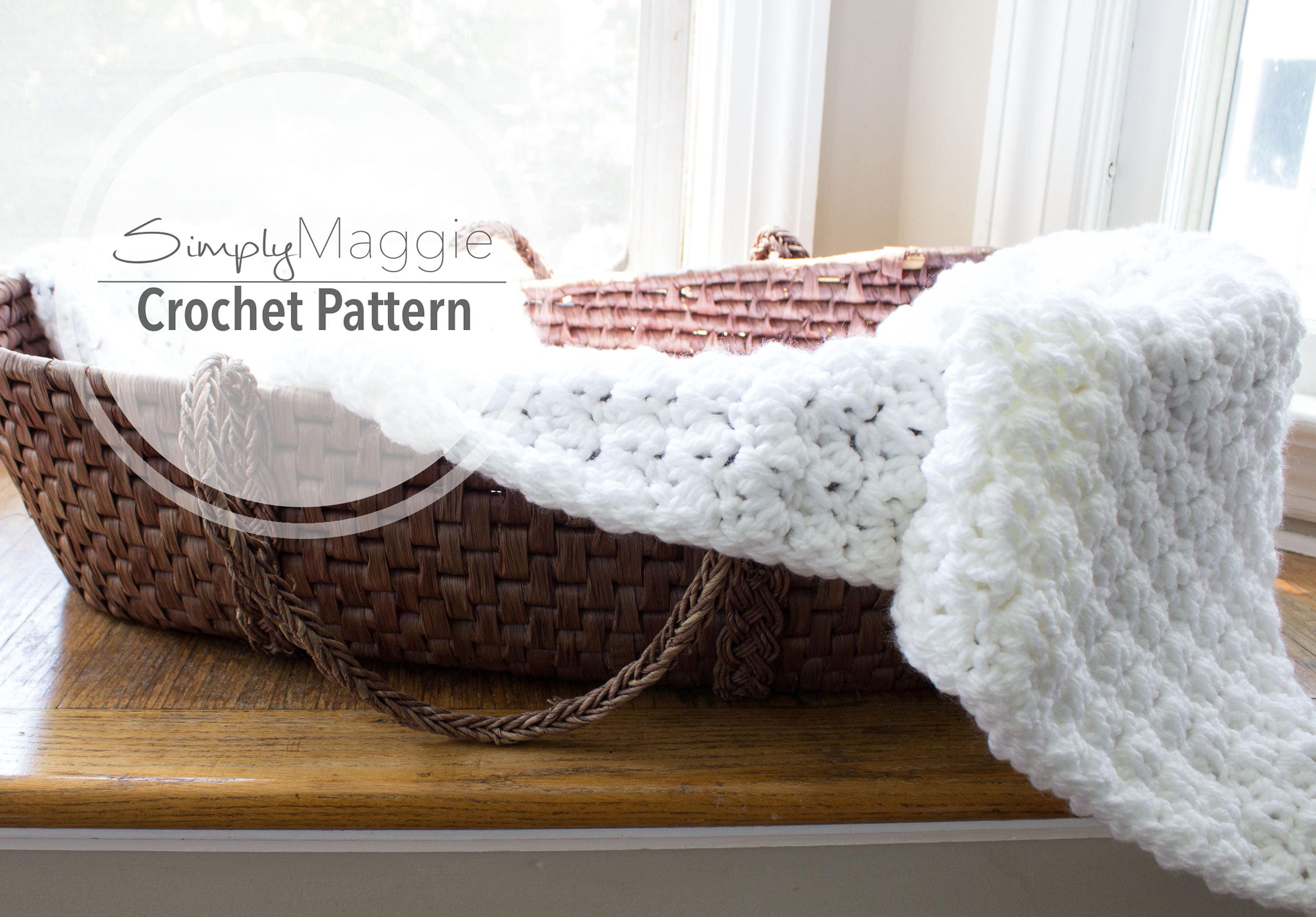 Crochet Pattern Suzette Stitch Receiving Blanket Baby Blanket Beginner s Pattern 40 by 40 Simply Maggie Etsy Denmark