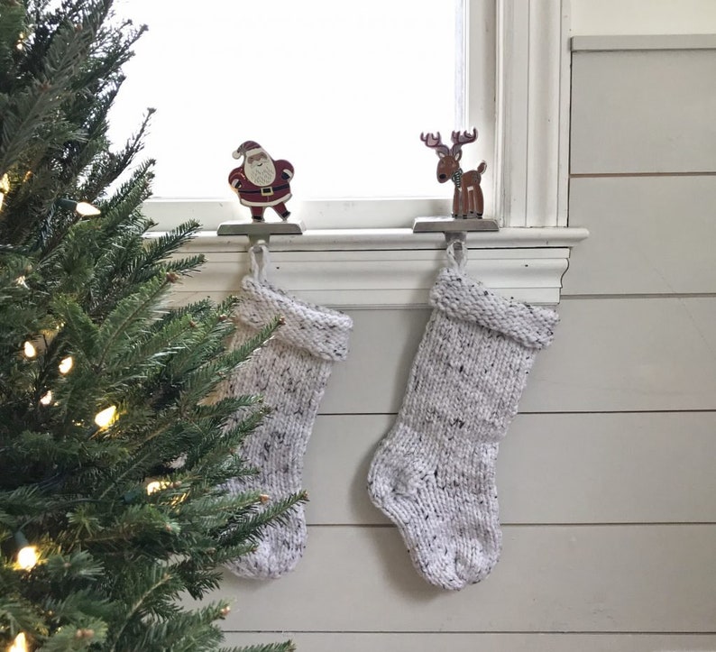 Knitting Pattern // Knit Christmas Stocking // Christmas Decor // Beginner Pattern // Simply Maggie image 2