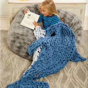 Arm Knitting Pattern // Arm Knit Dolphin Sleep Sack // Animal Blanket // Knitting Pattern // Child's Blanket Pattern // Simply Maggie image 2