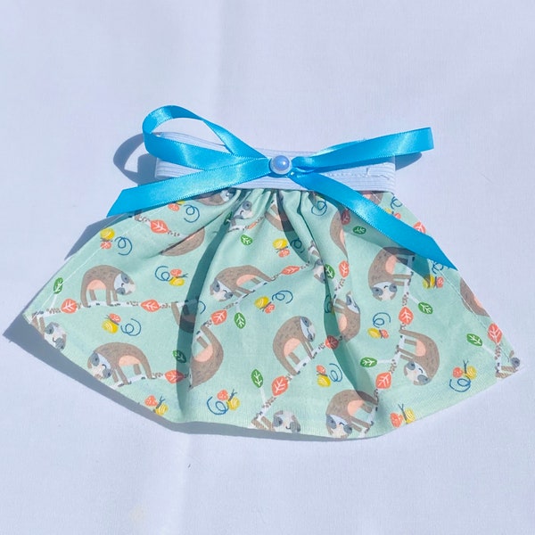 Cute Pearl Sloth skirt that fits Guinea Pigs, Cavies, Rabbits, Chinchillas, Ferrets, and Rats