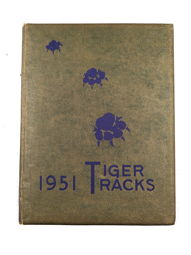 1951 Caro High School Yearbook Tiger Tracks, Caro, Michigan Etsy