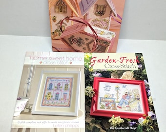 3-D Cross Stitch Book, Home Sweet Home, Garden-Fresh Patterns