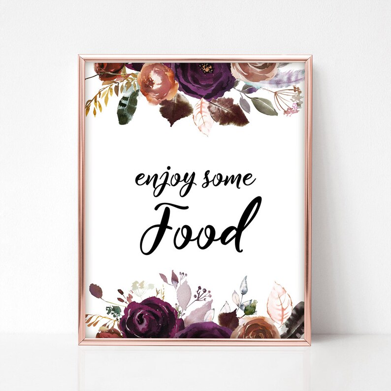 Floral Marsala Table Signs Burgundy Baby Shower Signs Boho Babies Signs Bundle instant download PDF BF1 Baby Shower Package Printable