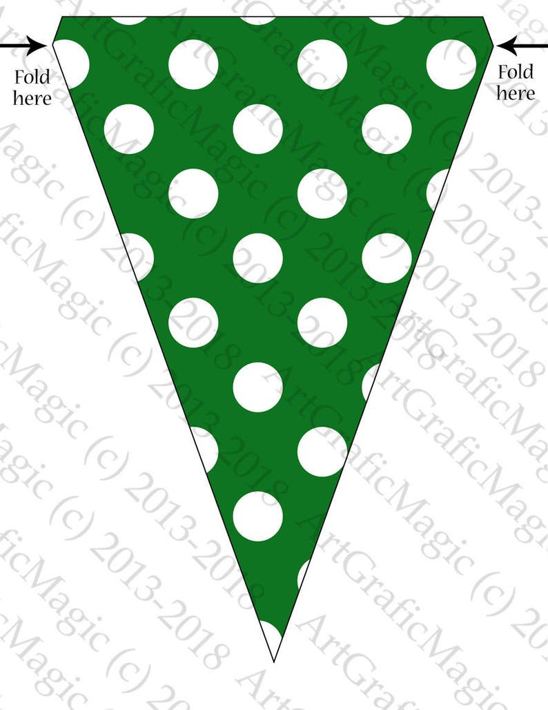 St Patricks Day Banner Instant Download, Paddys Printable Paper, Patrick Party Decorations, Clover Garland DIY, Bunting Flags Pennants image 2