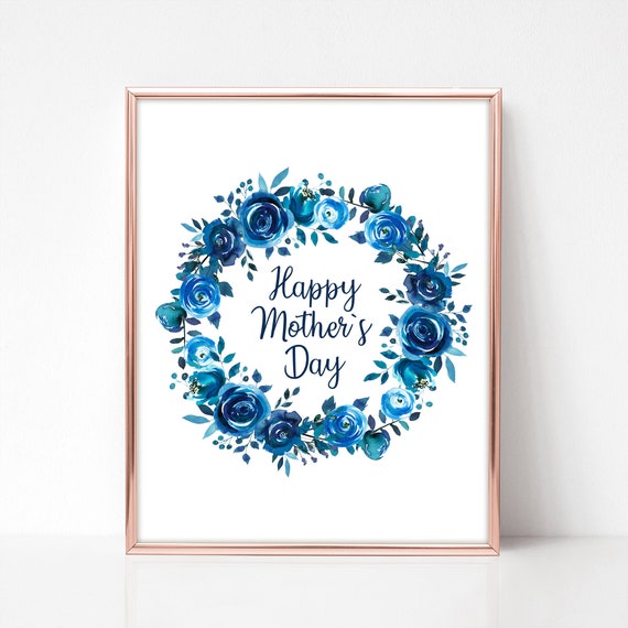 Happy Mothers Day Printable Art Instant Download Mothers Day | Etsy