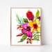 Tropical Flower Printable Wall Art Instant Download Floral | Etsy
