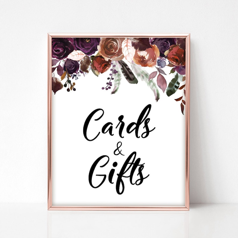 Floral Marsala Table Signs Burgundy Baby Shower Signs Boho Babies Signs Bundle instant download PDF BF1 Baby Shower Package Printable