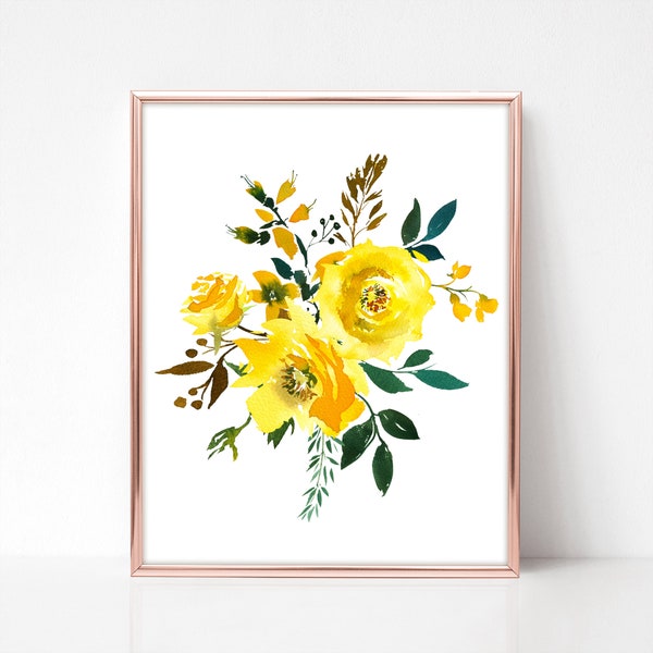Yellow Art Print - Etsy