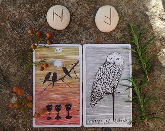 2 Runes + 2 Cards "Both Sides of Your Situation" Intuitive Reading