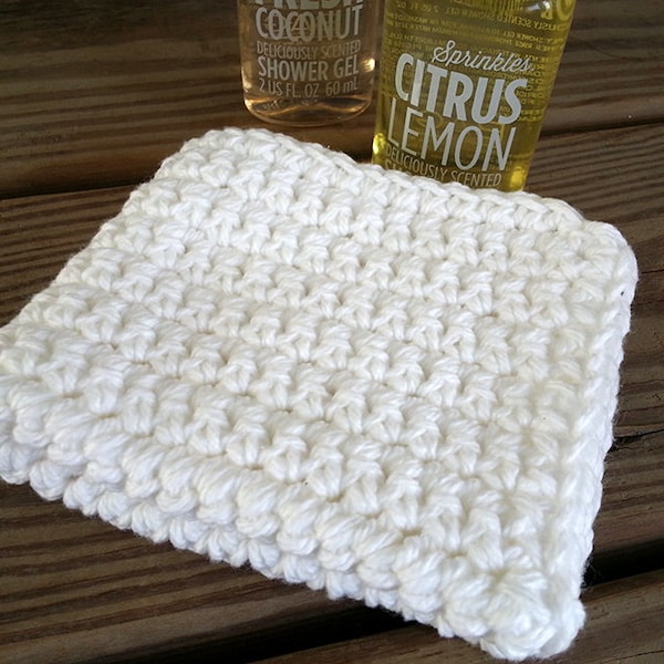 Crochet Cotton Spa Style Wash cloths, cleaning cloths, cleaning rags, house warming gift, Spa inspired, face cloth