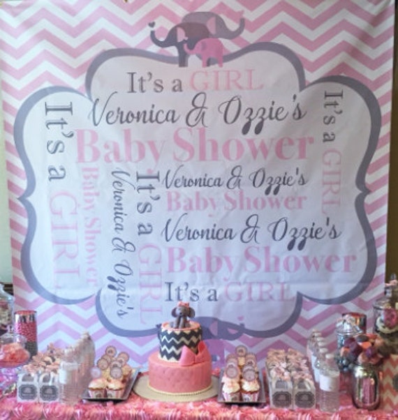 4ft Personalized Name Zebra Print Pattern Birthday Baby Shower