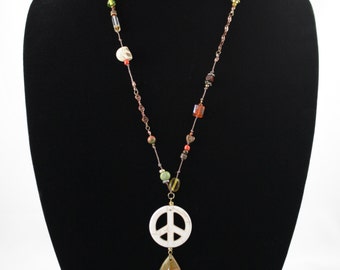 Knotted Beaded Necklace