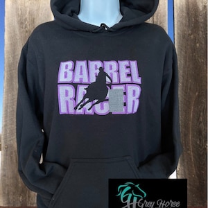 Barrel Racer Hoodie, Barrel Racer Sweatshirt, Rodeo Shirt, Cowgirl Hoodie, Barrel Racing Hoodie, Barrel Racing Shirt,