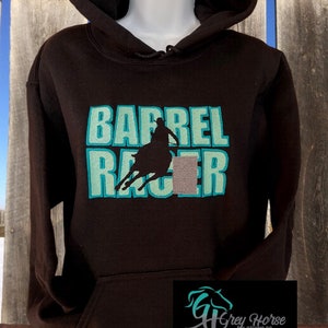 Barrel Racer Hoodie, Barrel Racer Sweatshirt, Rodeo Shirt, Cowgirl Hoodie, Barrel Racing Hoodie, Barrel Racing Shirt,