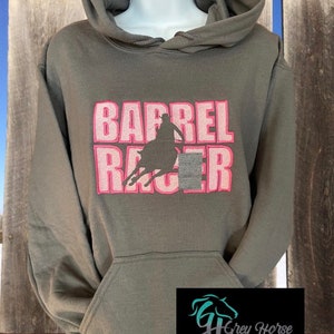 Barrel Racer Hoodie, Barrel Racer Sweatshirt, Rodeo Shirt, Cowgirl Hoodie, Barrel Racing Hoodie, Barrel Racing Shirt,