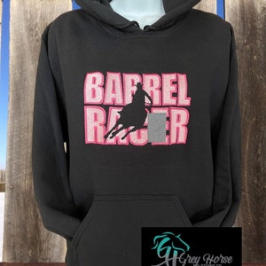 Barrel Racer Hoodie, Barrel Racer Sweatshirt, Rodeo Shirt, Cowgirl Hoodie, Barrel Racing Hoodie, Barrel Racing Shirt,