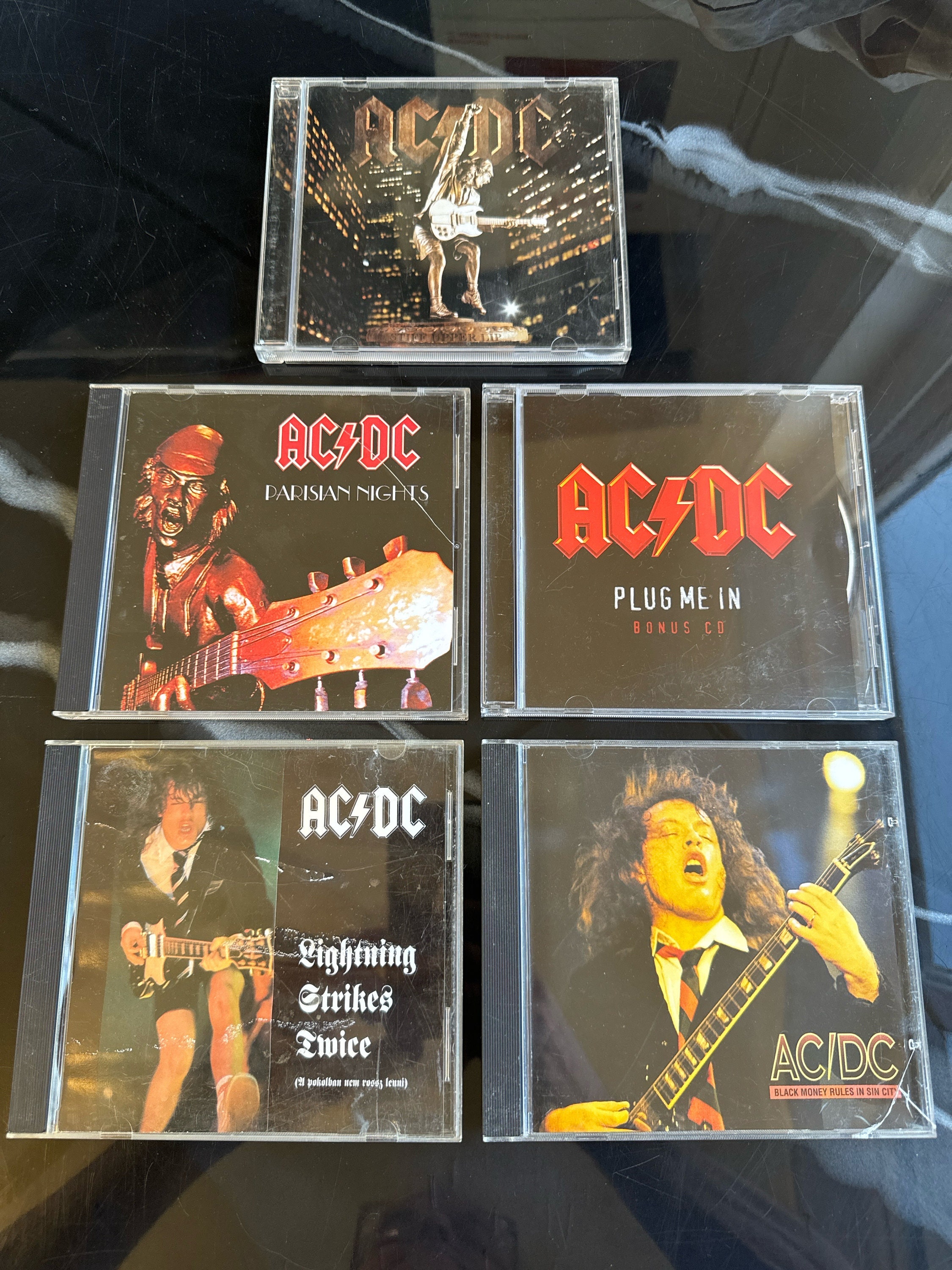 AC/DC -FIVE Import Silver Disc Cds-rare Recordings-only This Set is for ...
